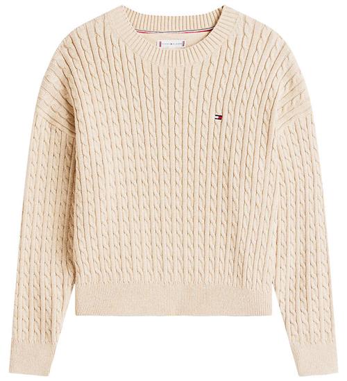 Tommy Hilfiger Bluse - Strik - Malted Milk Heathrbeige