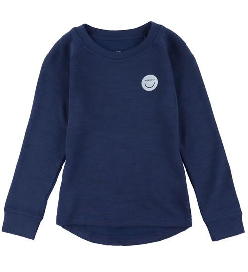 Viking Bluse - Uld/Viskose - Soft Baselayer Merino - Navy