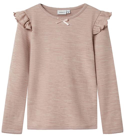 Name It Bluse - Uld/Viskose - NmfWyla - Shadow Gray