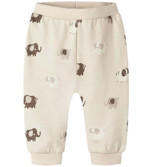 Name It Sweatpants - NbnOhapi - Peyote Melange m. Elefanter