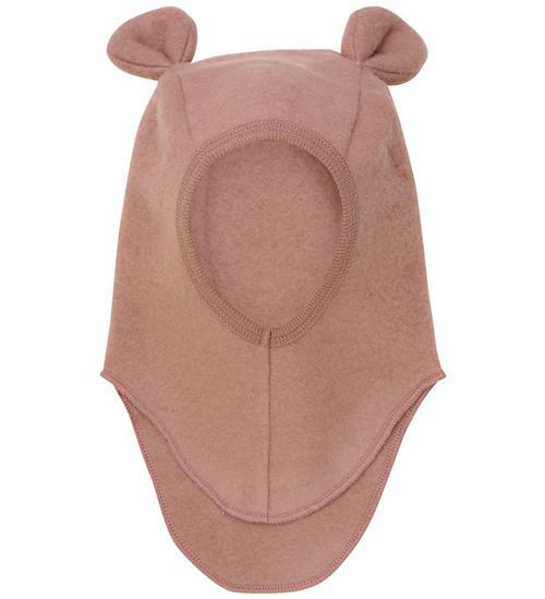 Huttelihut Elefanthue - Uldfleece - 1-lags - Burlwood m. Ører