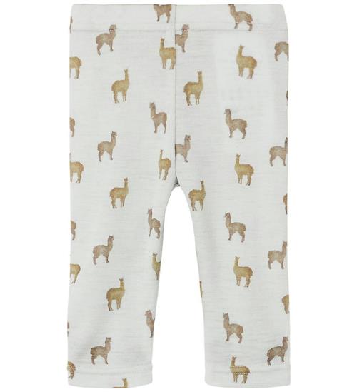 Lil Atelier Leggings - Uld - NbmNoel - Gray Dawn/Lama