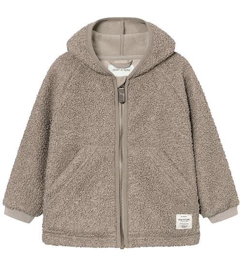 Mini A Ture Fleecejakke - MatLiff - Grey Brown