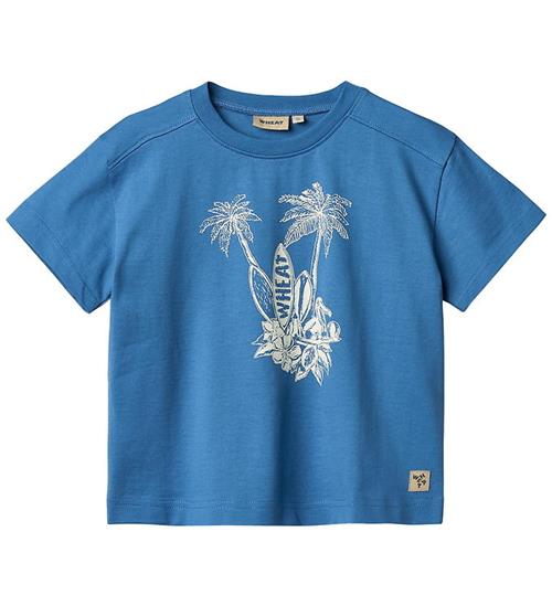 Wheat T-shirt - Lauge - Blå
