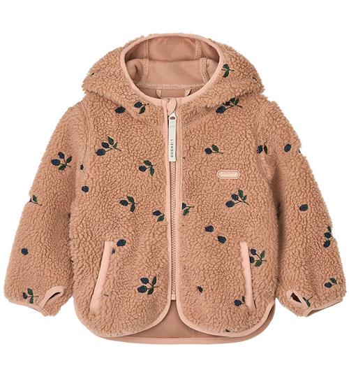 Liewood Fleecejakke - Mara - Berry/Pale Tuscany/Embroidery