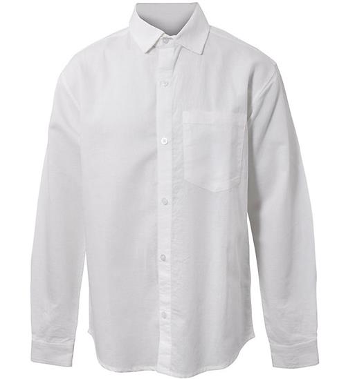 Hound Skjorte - Linen Blend - Hvid