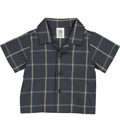 Müsli Skjorte - Check - Night Blue/Cashmere