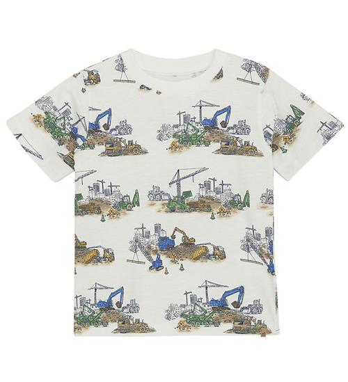 Minymo T-shirt - Marshmallow White m. Print