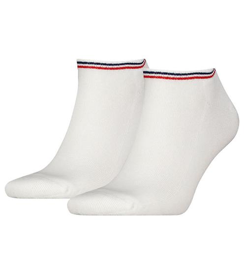Se Tommy Hilfiger Ankelstrømper - 2-pak - Sneaker - Hvid hos KidsWorld