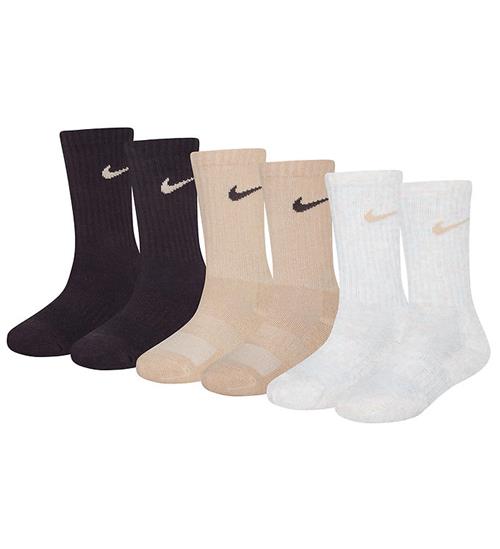 Nike Strømper - Cushioned - Dri-Fit - 6-pak - Brun/Beige