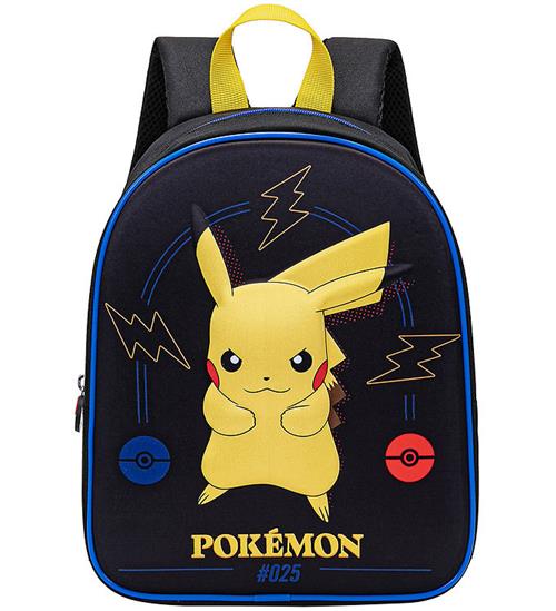 Pokémon Børnehavetaske - Sort m. Pikachu