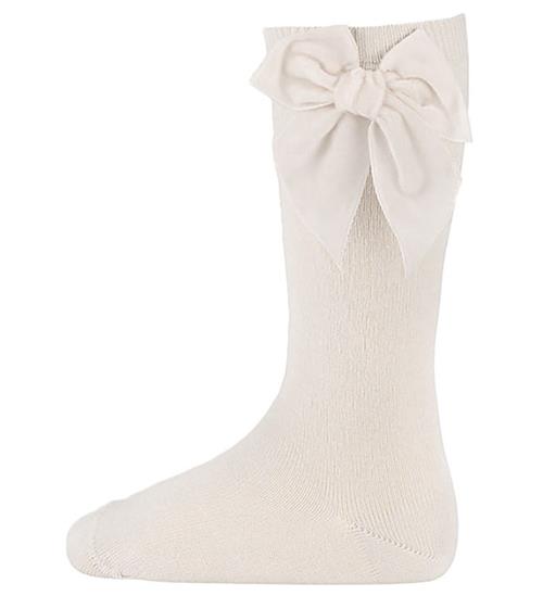 Condor Knæstrømper m. Sløjfe - Beige