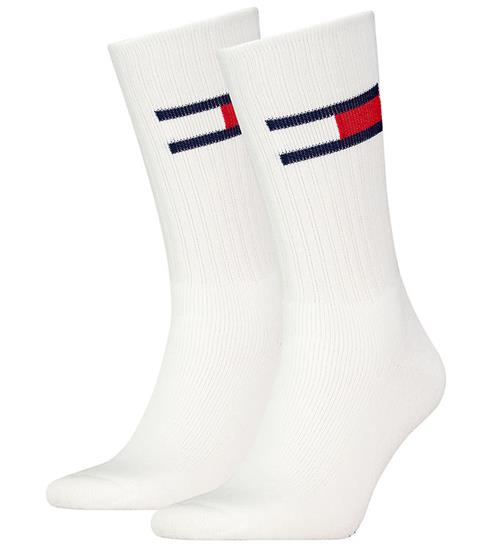 Se Tommy Hilfiger Strømper - 2-pak - Hvid hos KidsWorld