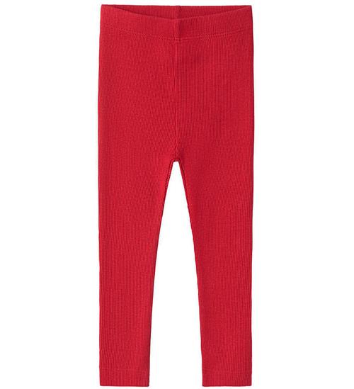 Name It Leggings - Rib - NbnKab - Jester Red