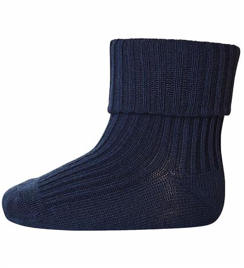Se MP Strømper - Uld - Rib - Navy hos KidsWorld
