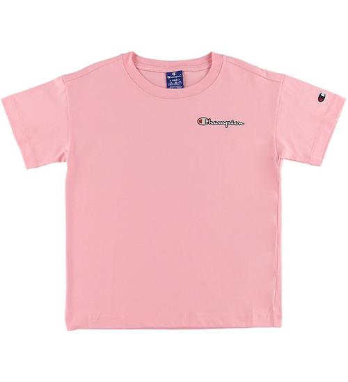 Se Champion Fashion T-shirt - Pink m. Logo hos KidsWorld