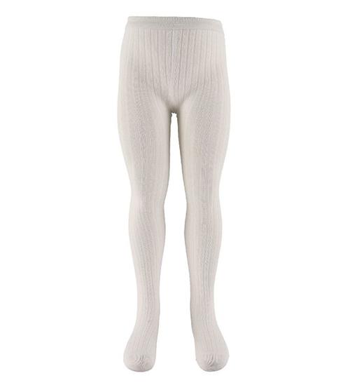 Mp Strømpebukser - Rib - Hvid