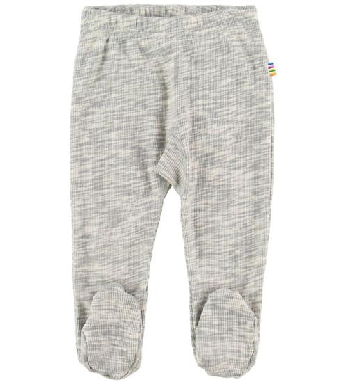 Joha Leggings m. Fødder - Gråmeleret