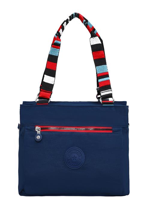Mindesa Skuldertaske  navy / lyseblå / rød / hvid