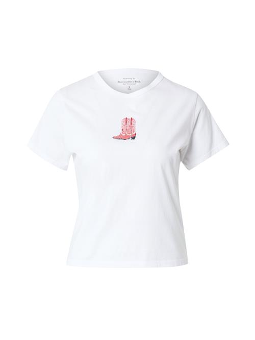 Abercrombie & Fitch Shirts 'RED BOOTS'  hvid