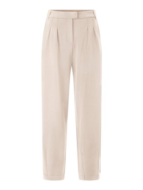 Rich & Royal Bukser med lægfolder  beige