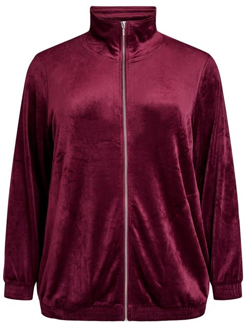 Zizzi Sweatjakke  burgunder