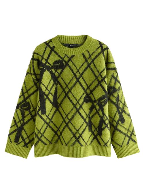 Next Pullover  lysegrøn / sort