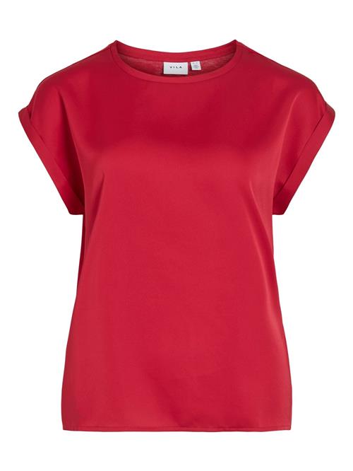 VILA Shirts 'VIEllette'  cranberry