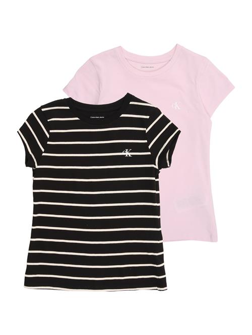 Calvin Klein Jeans Bluser & t-shirts  lyserød / sort