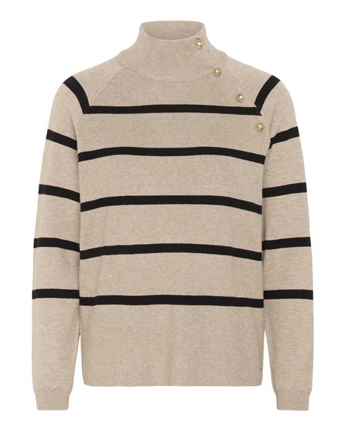 Cream Pullover 'Dela'  chamois / sort