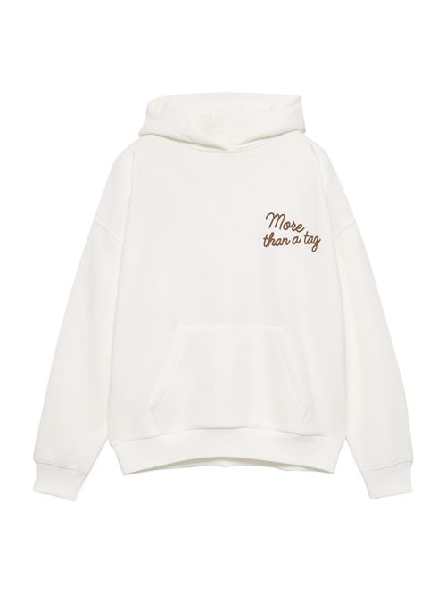 Pull&Bear Sweatshirt 'PACIFIC'  choko / hvid