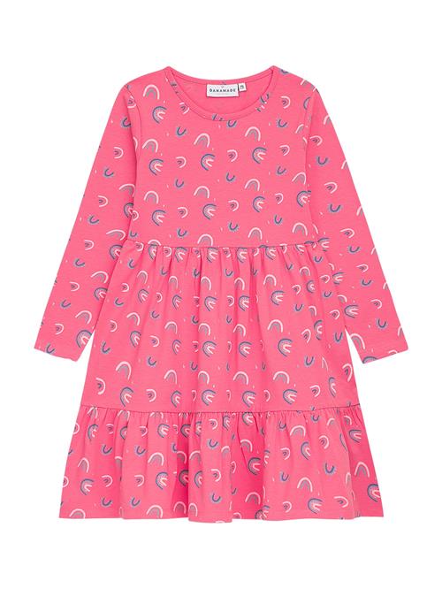 Danamade Kjole  blå / røgblå / pink / hvid