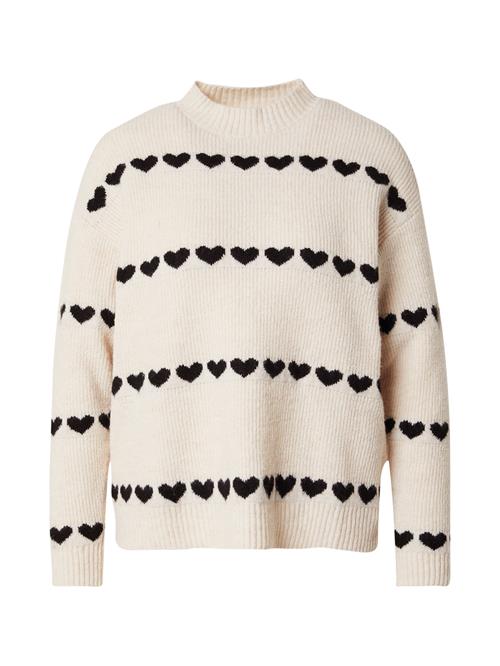 ABOUT YOU Pullover 'Marcella'  beige / sort