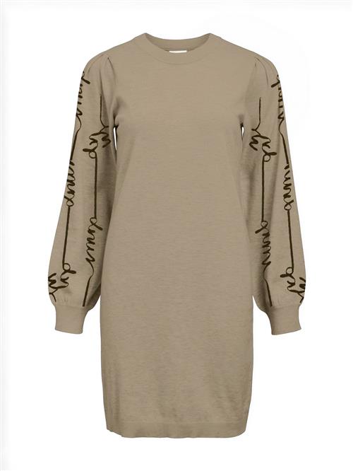 OBJECT Kjole 'OBJThess'  beige-meleret / sort