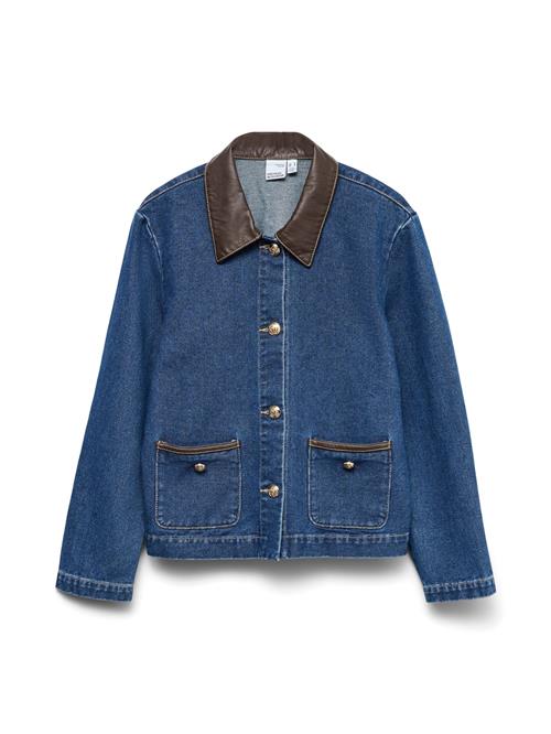 VERO MODA Overgangsjakke 'VMaline'  blue denim / choko