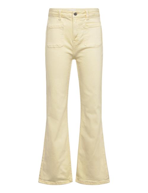 Se Flared Jeans With Pocket Mango Yellow ved Booztlet