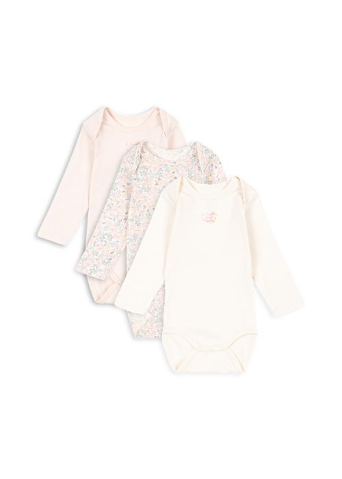 Fanga Fontana Fio 3-pak Lange Ærmer Body Prato Fiori  Prato Fiori 9 months  Lyserød  9 måneder  kvinde
