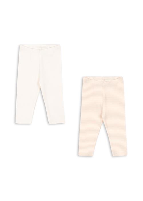 Fanga Fontana Fio Stribet 2-pak Bukser Blush Mix  Blush Mix 12 months  Lyserød  12 måneder  kvinde