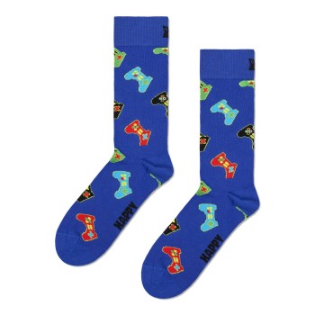 Happy socks Strømper Controller Sock Blå bomuld Str 41/46