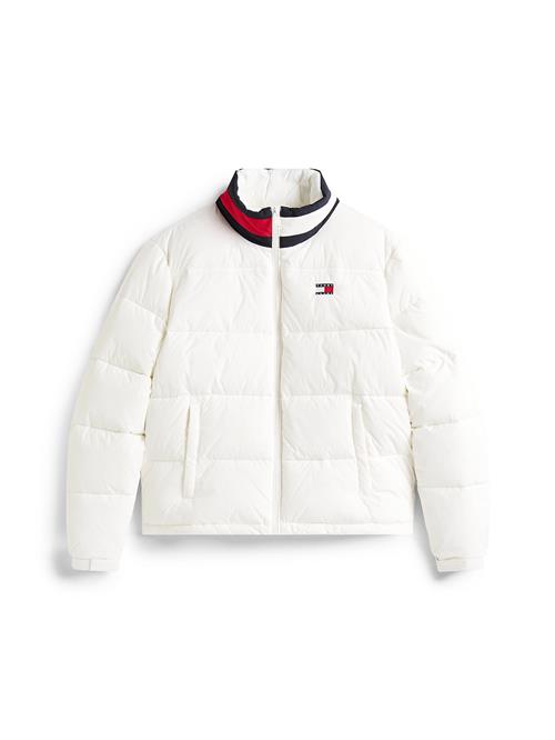 Tommy Jeans Overgangsjakke 'ESS'  rød / sort / hvid