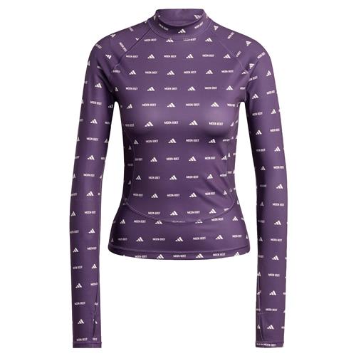 ADIDAS SPORTSWEAR Funktionsbluse 'Adidas x Moon Boot'  brombær / hvid