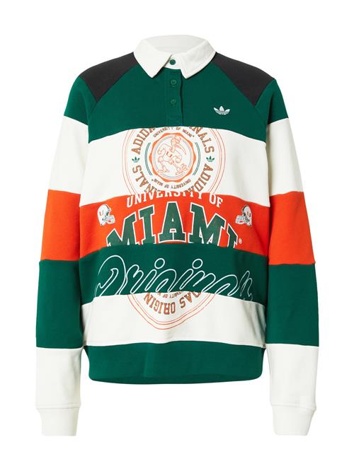 ADIDAS ORIGINALS Sweatshirt 'MIAMI'  siv / mørkeorange / sort / hvid