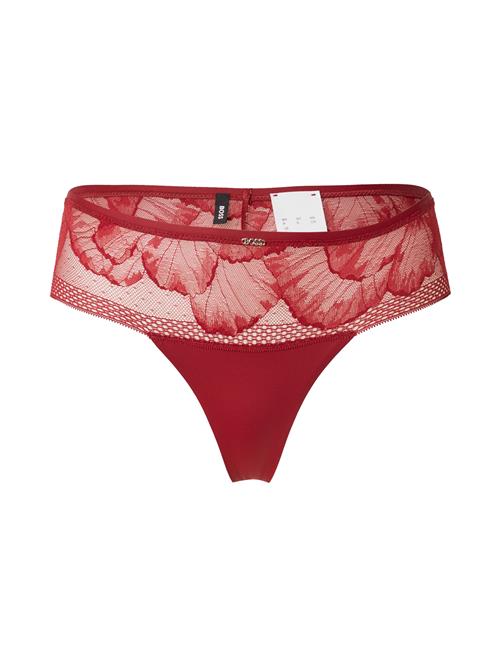 BOSS String 'PEONY'  mørkerød