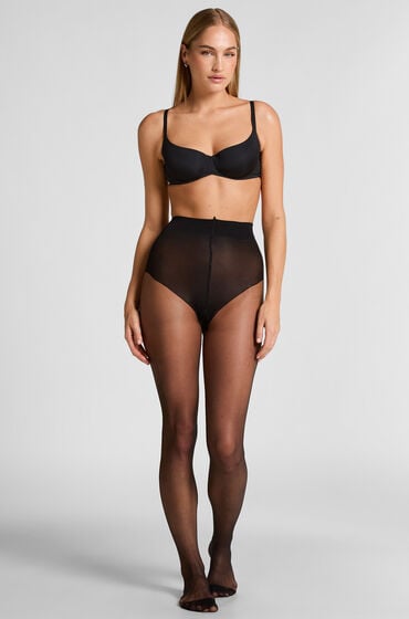 Hunkemöller Strømpebukser 15 Denier Core Control sort