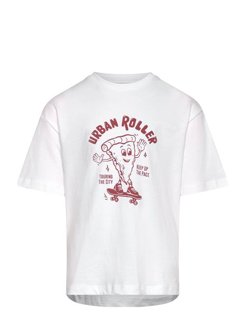 Printed Cotton-Blend T-Shirt Mango White