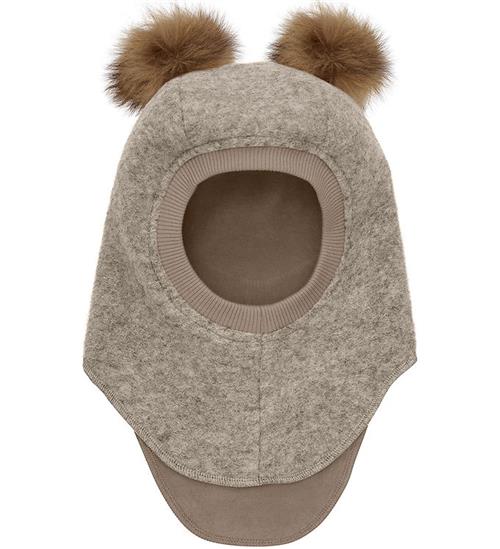 Huttelihut Elefanthue - Uld - 2-lags - Camel Melange m. Kvaste