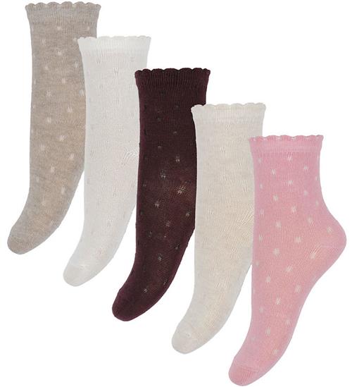 Minymo Strømper - 5-pak - Nos - Wild Rose