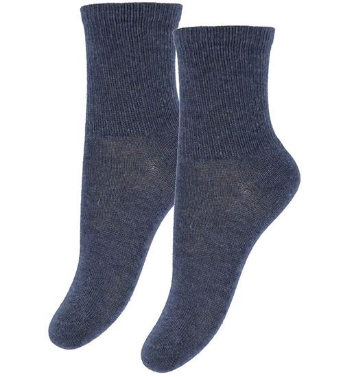 Minymo Strømper - 2-pak - Nos - Blue Nights Melange