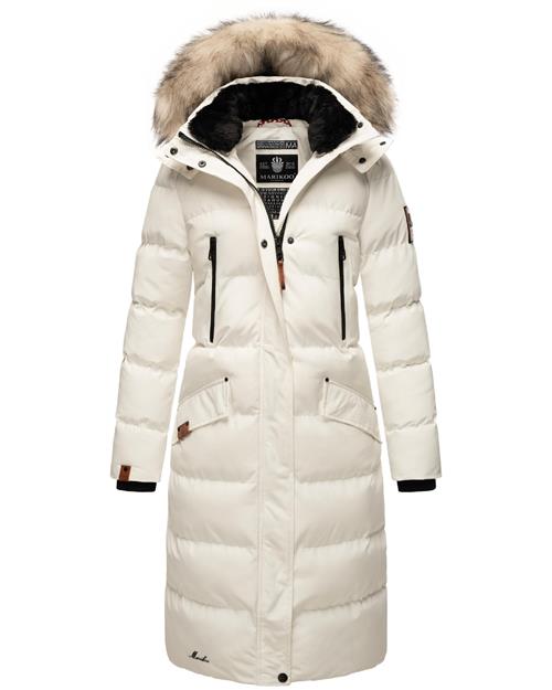 MARIKOO Vinterfrakke 'Schneesternchen'  beige / sort / hvid / offwhite