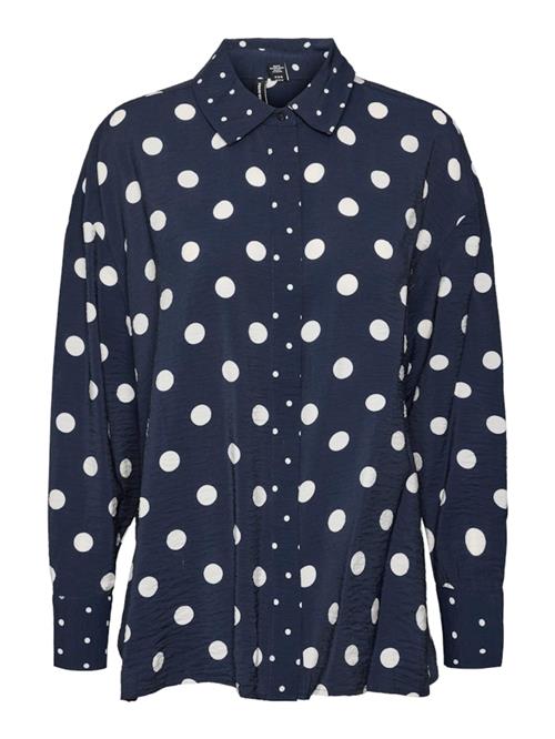 Se VERO MODA Bluse  marin / hvid ved About You